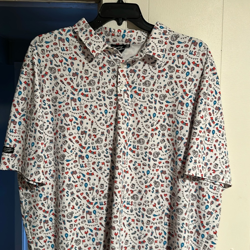 Sunday Swagger. USA. 3x. Golf polo